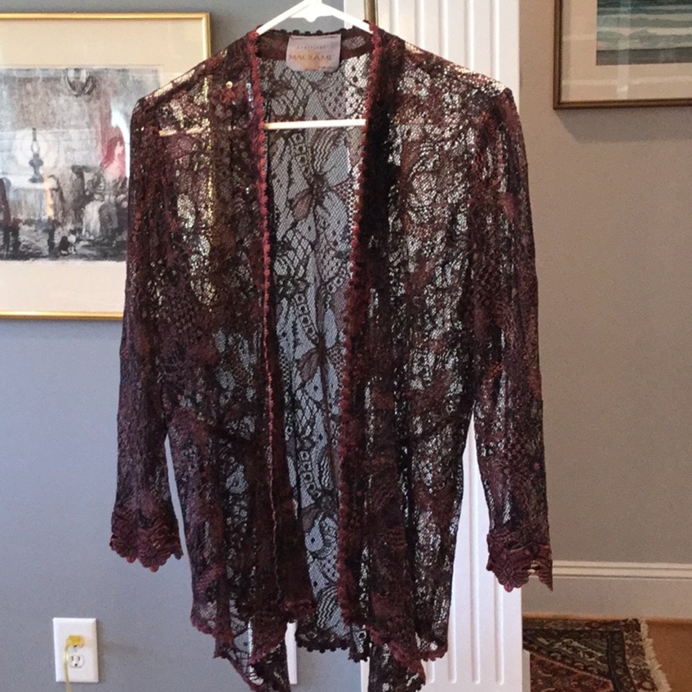 Italian designed and made in Italy Macrame jacket